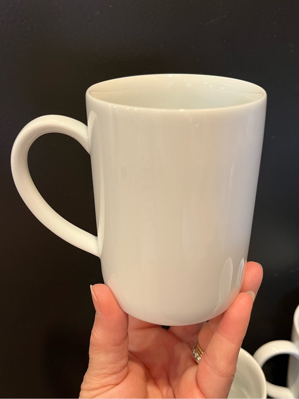 Crate & Barrel White Coffee Mug - Set of 2 - Picture 11 of 11